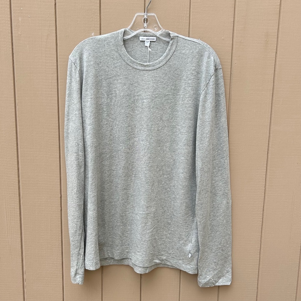 NWT James Perse Grey Long Sleeve Crew Neck – Size 1 (small)